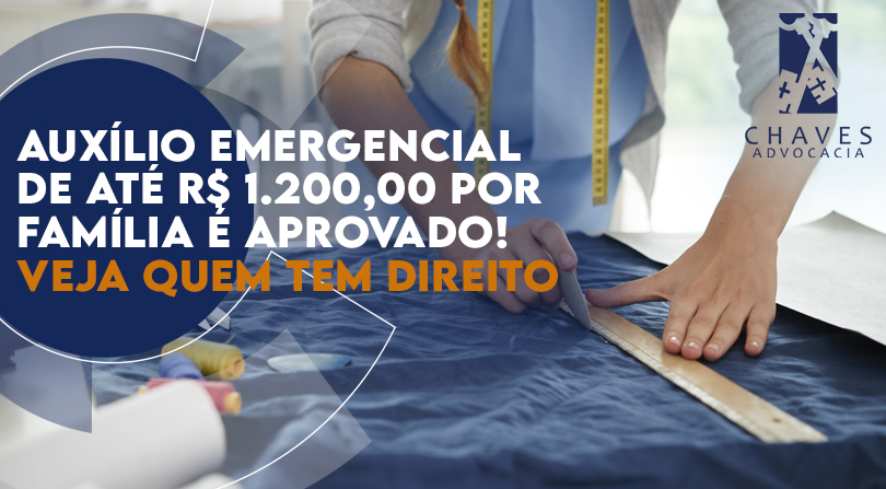 Auxilio emergencial de até 1200,00 foi apovado